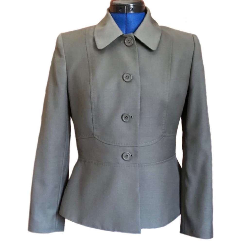 Anne Klein Olive Green Blazer Jacket